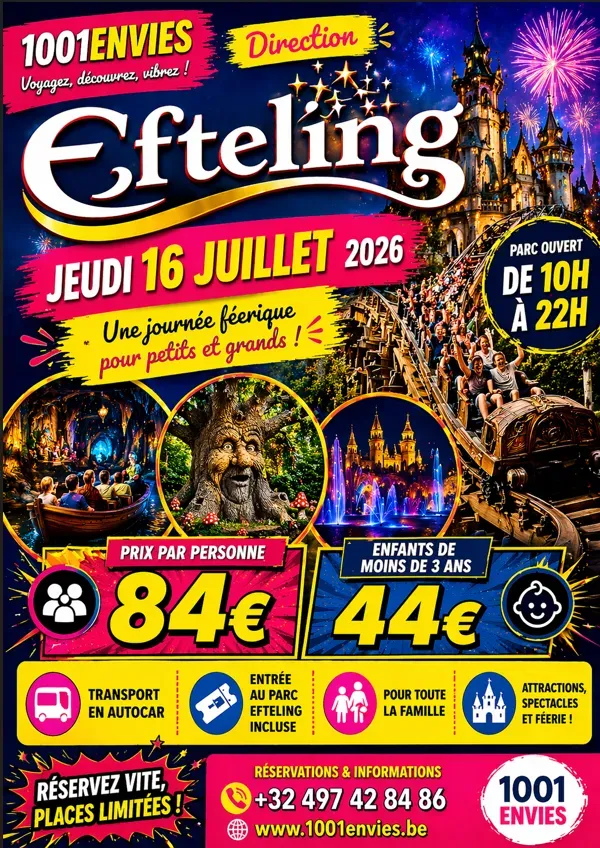 Efteling le 16 juillet 2026