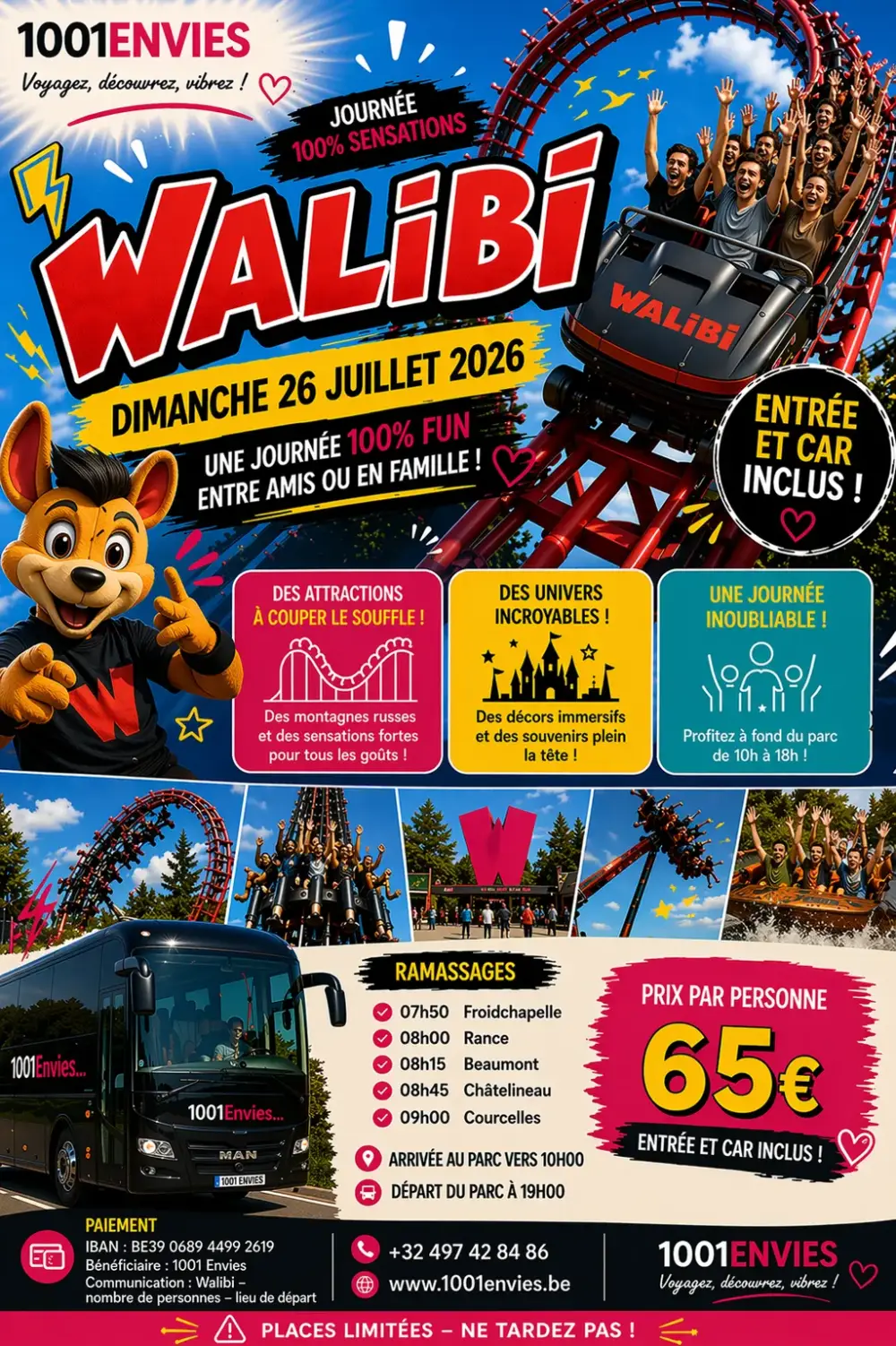 Walibi, le 26 juilllet 2026
