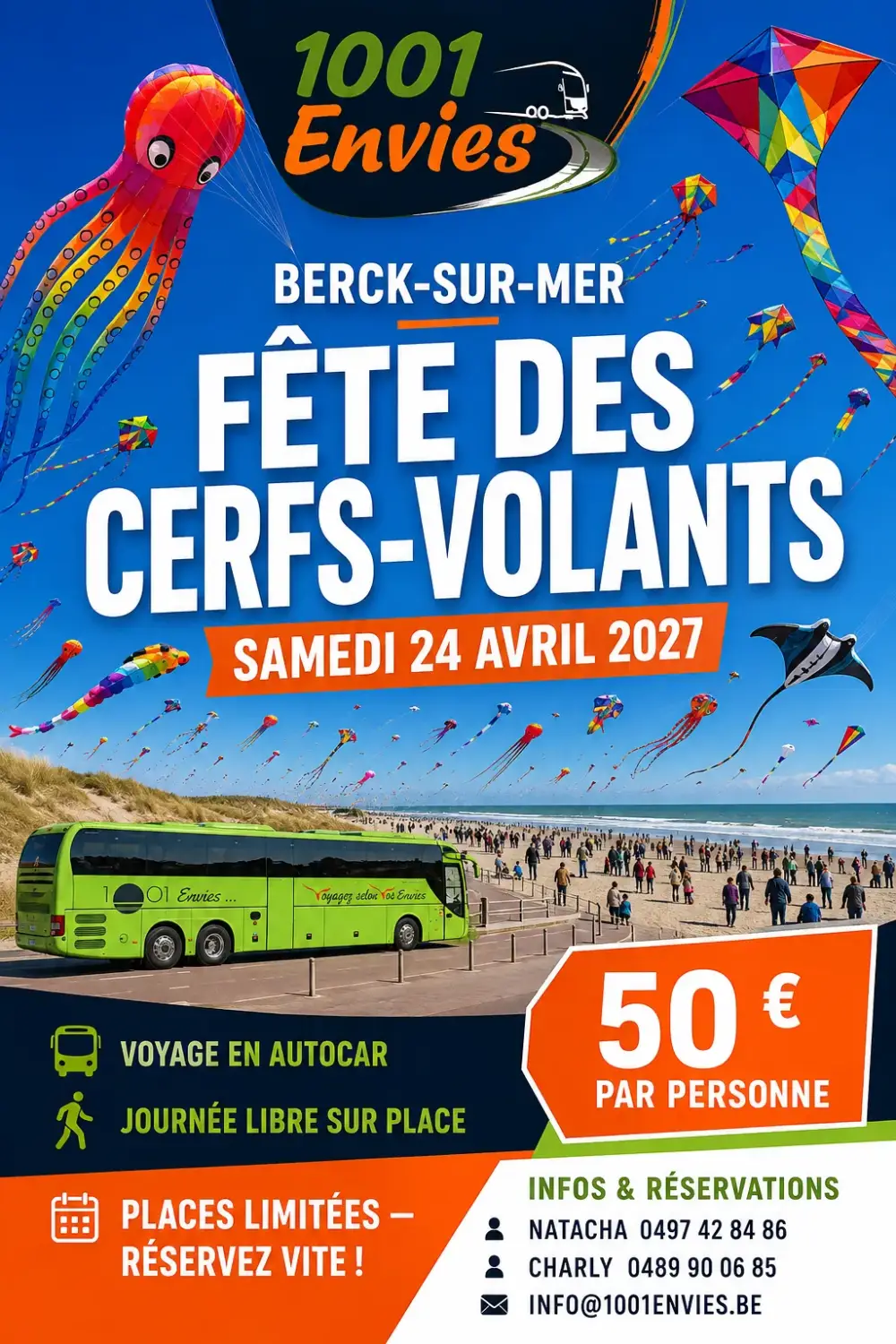 Festival des cerfs volants à Berck le 24 avril 2027
