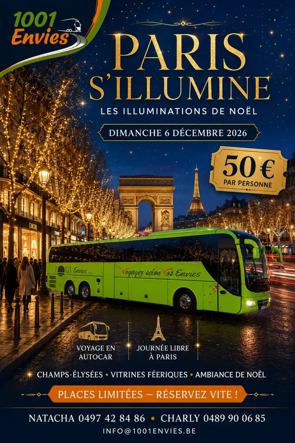 Illuminations Paris le 06 décembre 2026