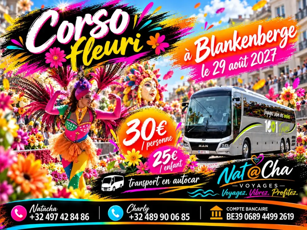 Le Corso Fleuri à Blankenberge le 29 août 2027