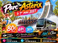 Affiche colorée _ escapade à Parc Astérix