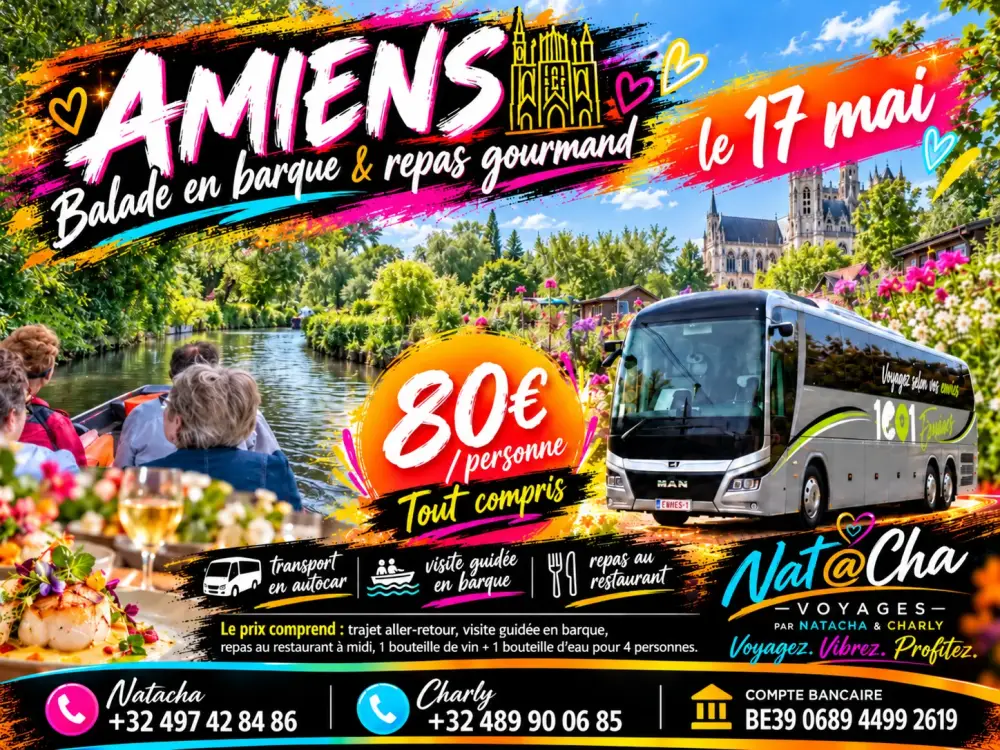 Amiens en barque et gourmandise